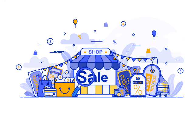 sale at market